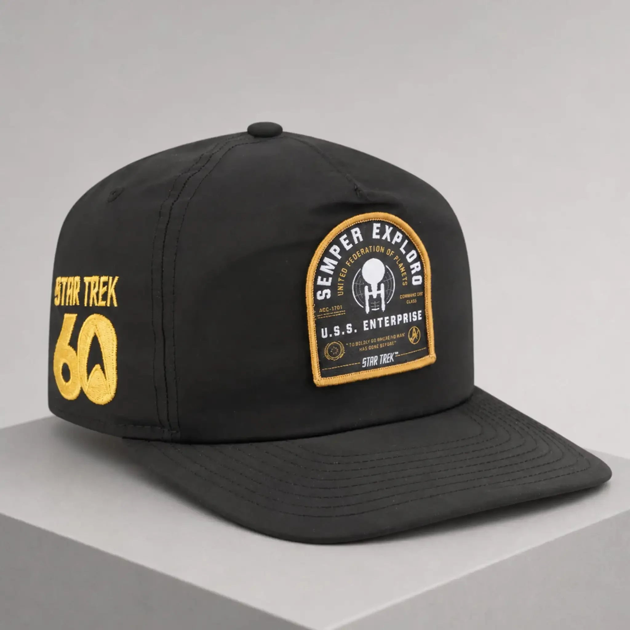 Star Trek 60th Anniversary Semper Exploro Hat Embroidered Star Trek Merch Best Gift For Him - Merchluma