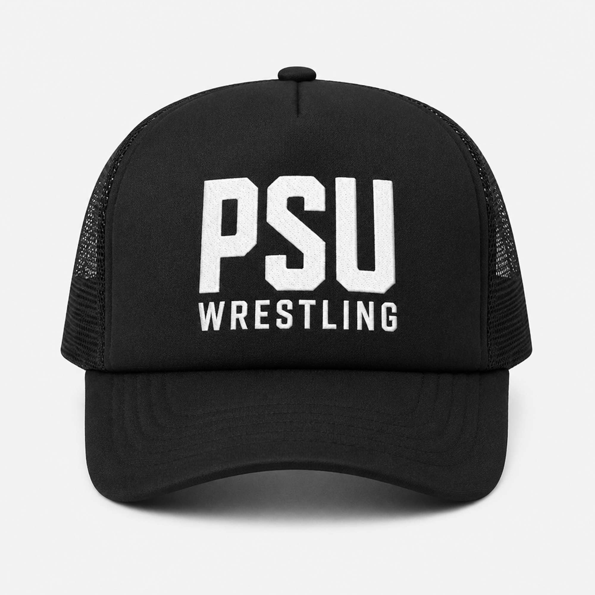 PSU Wrestling Trucker Hat Embroidered Birthday Gift Ideas For Husband - Merchluma
