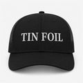 Tin Foil Trucker Hat Embroidered Funny Meme Cap Black Sarcastic Humor Gifts Ideas - Merchluma