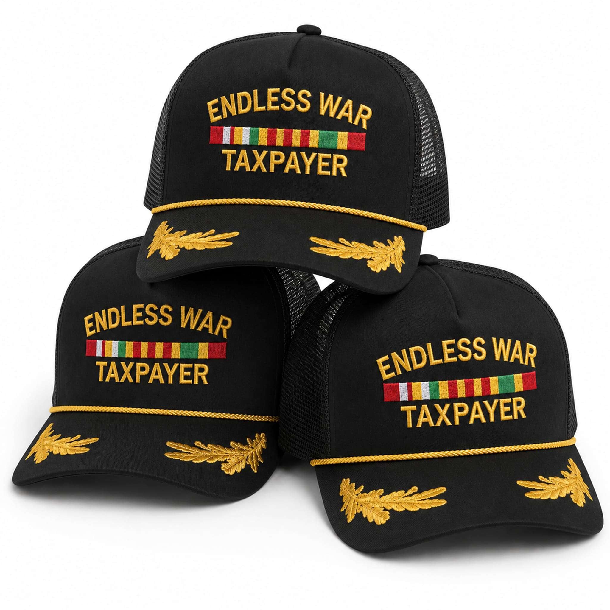 Endless War Taxpayer Veteran Trucker Hat Gift Ideas For Fathers - Merchluma