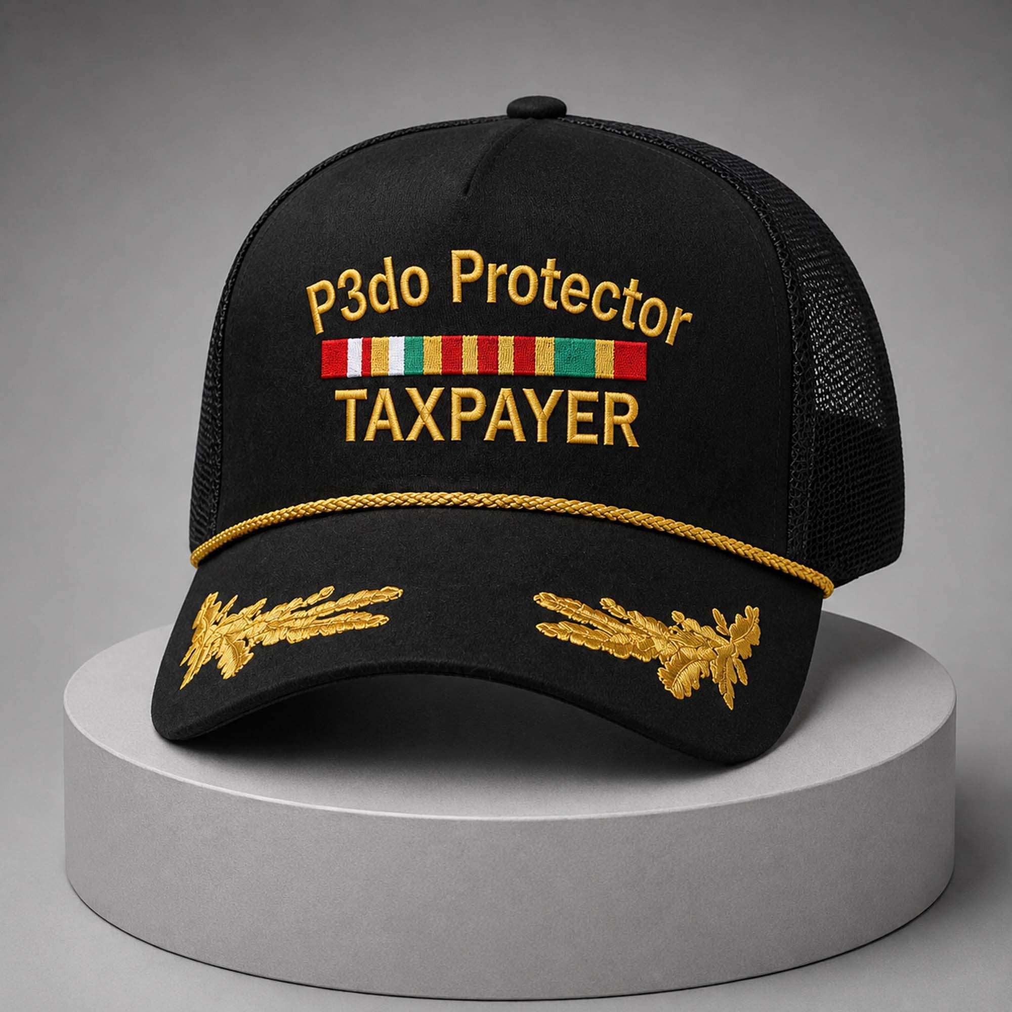 P3do Protector Taxpayer Trucker Hat Embroidered Political Gift Ideas - Merchluma