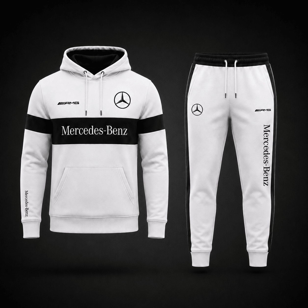 Personalized Merc AMG 2026 Hoodie And Sweatpants Set Gift Ideas For Car Lovers - Merchluma