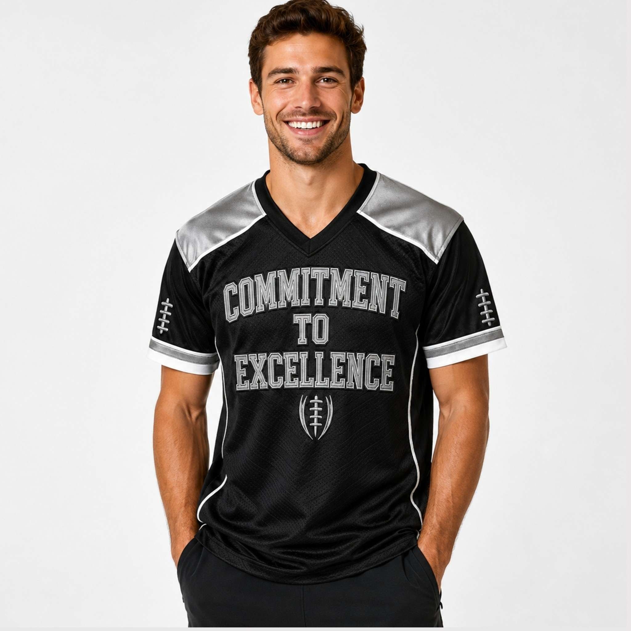 Raiders Commitment To Excellence 2026 V-Neck Shirt LV Raiders Merch Football Themed Gift - Merchluma