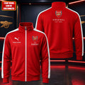 Personalized Arsenal Collab Zipper Stand Collar Jacket Arsenal FC Merch Gift For Husband - Merchluma
