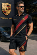 Pors Luxury EST 1931 Polo Shirt And Shorts Set Car Lover Gift Ideas For Husband - Merchluma