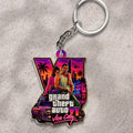 Grand Theft Auto VI Vice City Keychain GTA 6 Merch Accessories Gift For Game Lovers - Merchluma