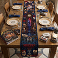 Stranger Things Supernatural Mystery Quilted Table Runner Stranger Things Merch Horror Fan Gift - Merchluma