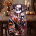 The Nightmare Before Christmas Spooky Couple Quilted Table Runner Halloween Gifts For Couple - Merchluma