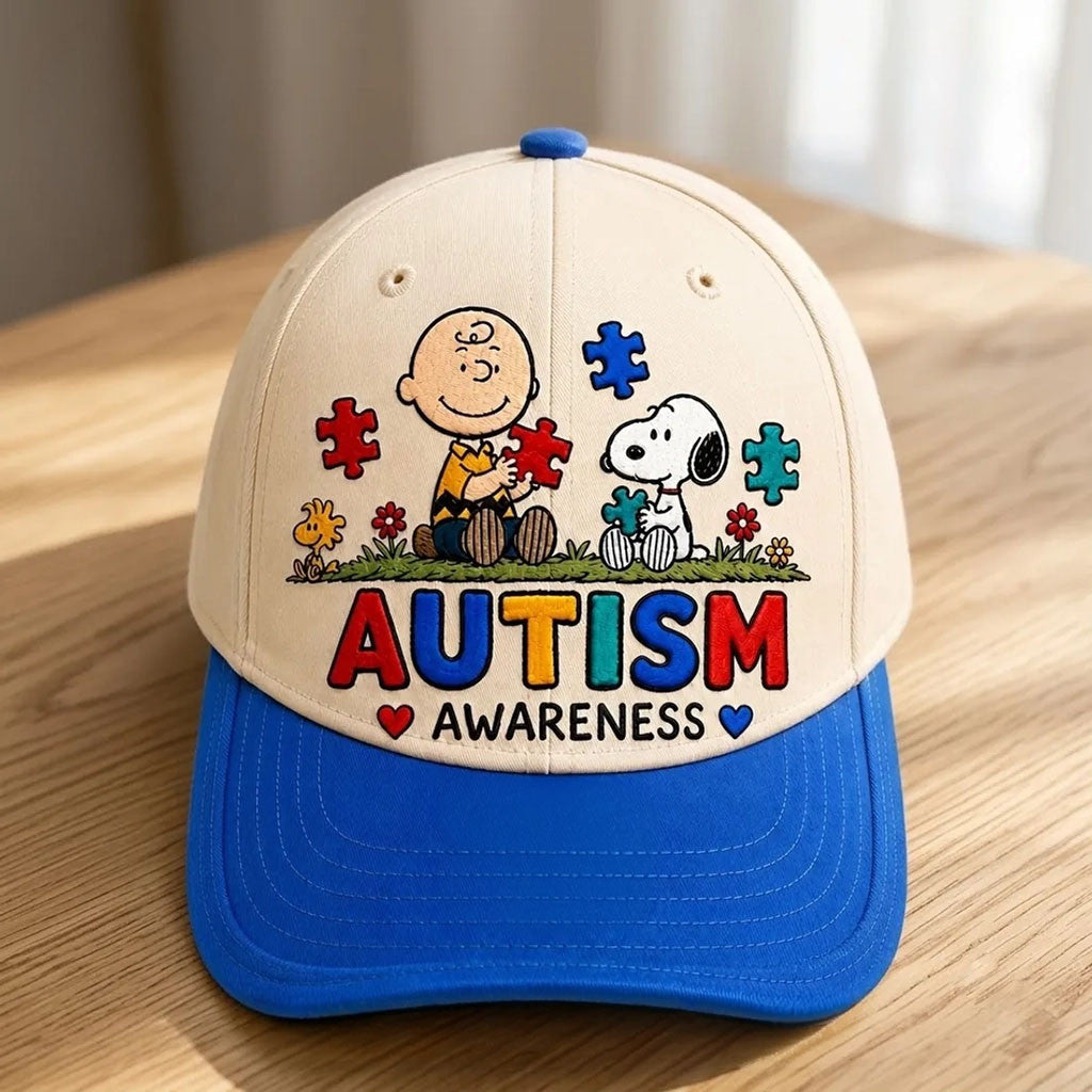 Snoopy Autism Awareness Hat Snoopy Merch Gift Ideas For Autistic Teenager - Merchluma