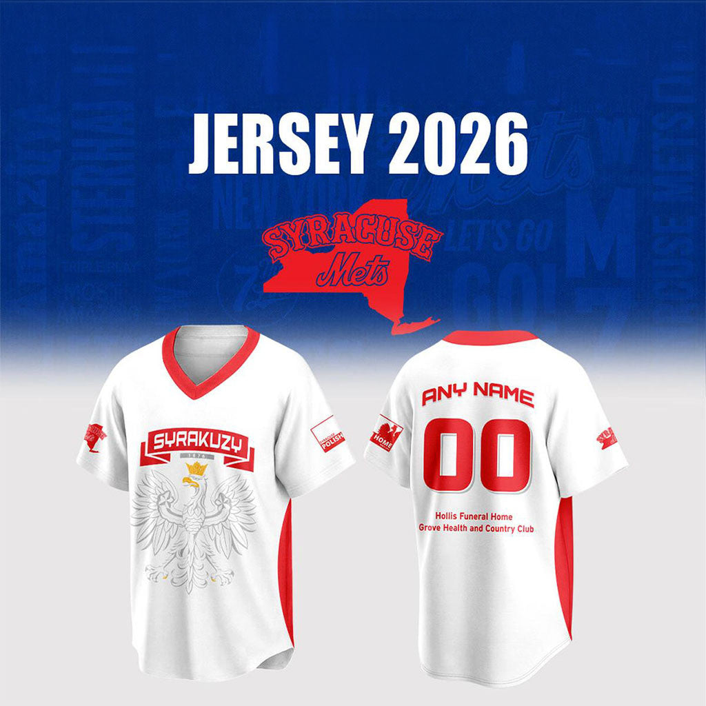 Personalized Syracuse Mets Polish 2026 Jersey Syracuse Mets Merch Gift For Baseball Lover - Merchluma