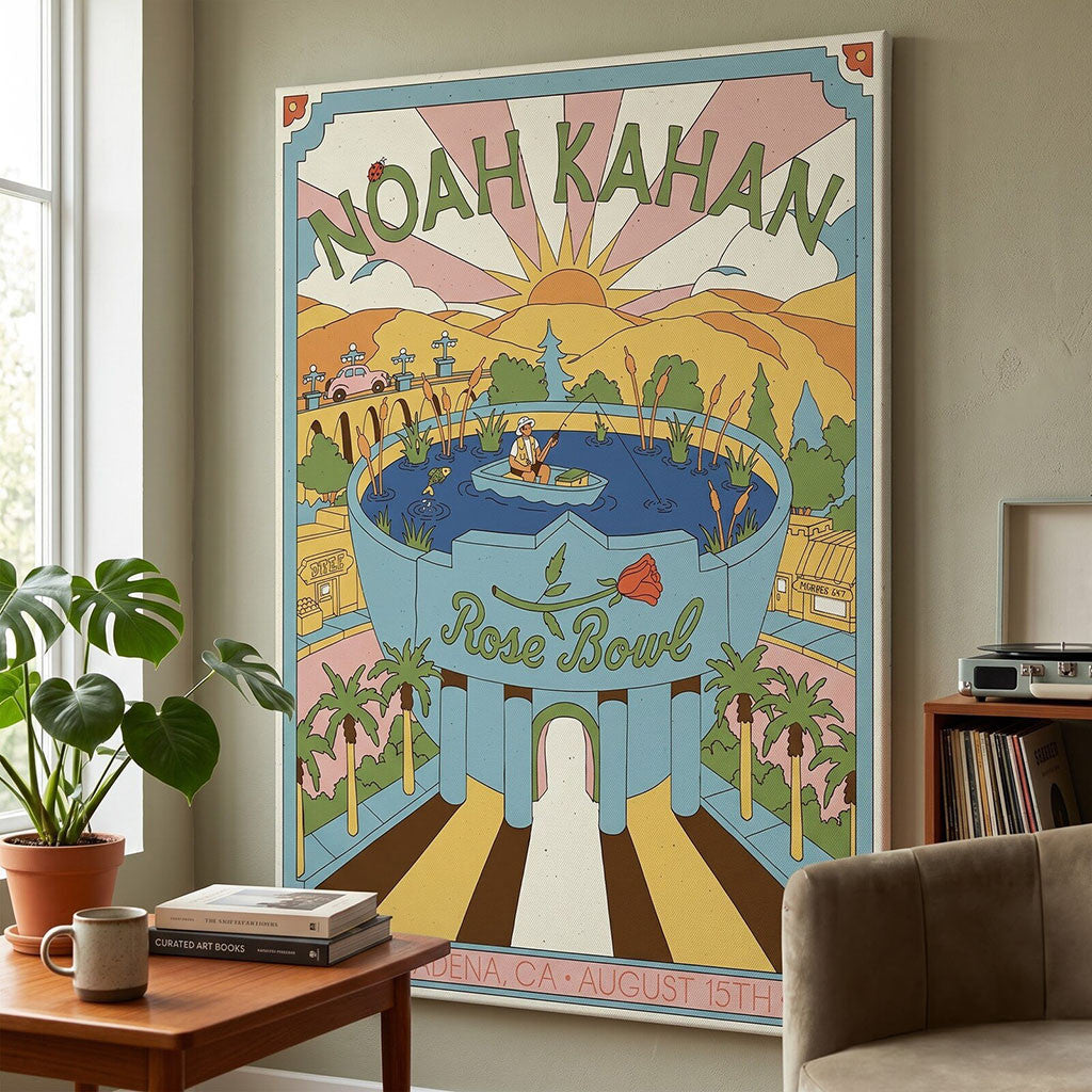 Noah Kahan Rose Bowl Pasadena CA Aug 15 2026 Poster Noah Kahan Merch Music Fans Gifts - Merchluma