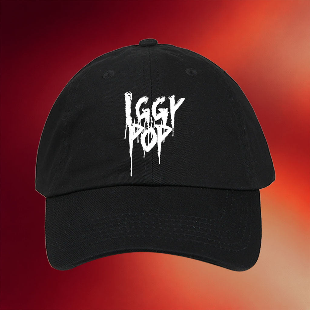 Iggy Pop Merch 2026 Iggy Pop Logo Hat Black Gift Ideas For Music Lovers - Merchluma