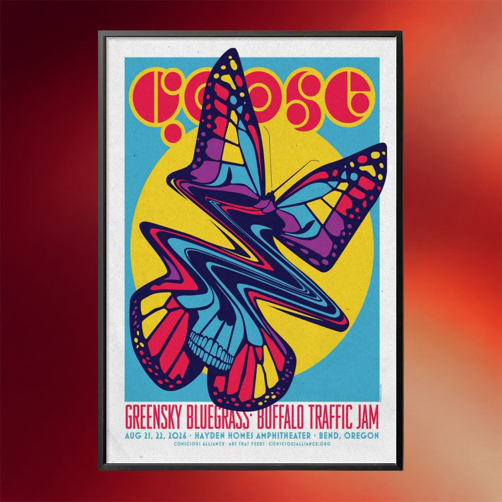 Buffalo Traffic Jam Merch 2026 Goose Hayden Homes Amphitheater Bend August 21 2026 Event Poster - Merchluma