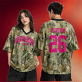 Personalized Megan Moroney Cloud 9 Merch Megan Moroney Tour Camo V-Neck Shirt Music Fan Gear - Merchluma