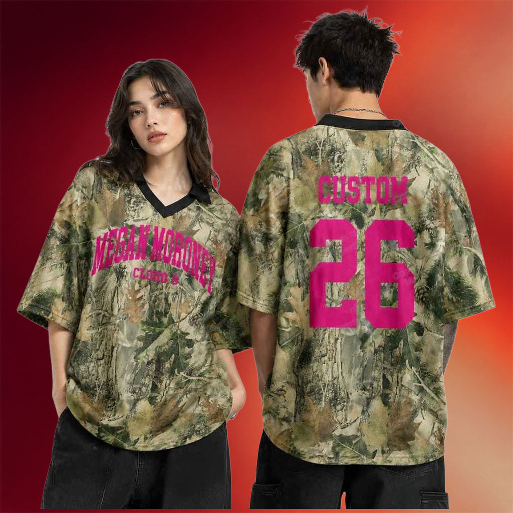 Personalized Megan Moroney Cloud 9 Merch Megan Moroney Tour Camo V-Neck Shirt Music Fan Gear - Merchluma