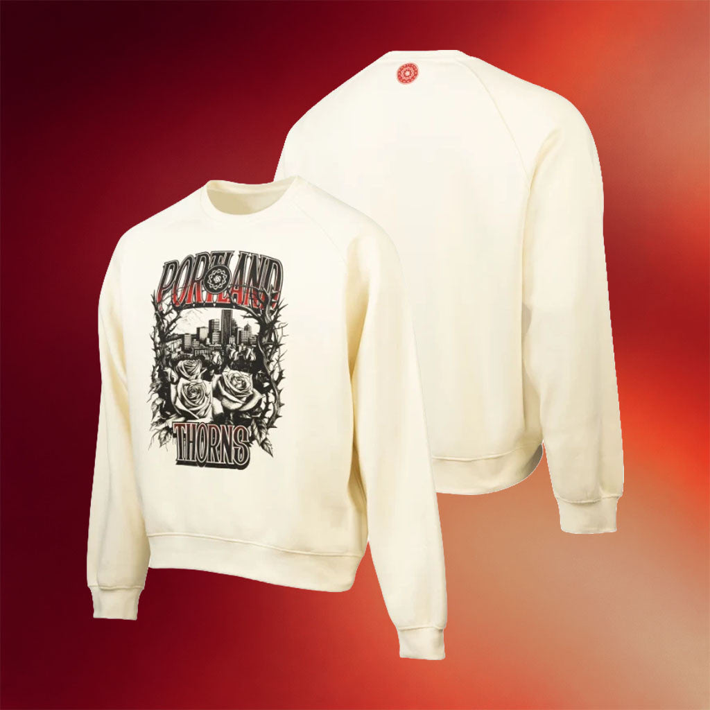 Portland Thorns Merch 2026 Portland Thorns FC Roses Crewneck Sweatshirt Gift For Soccer Lovers - Merchluma