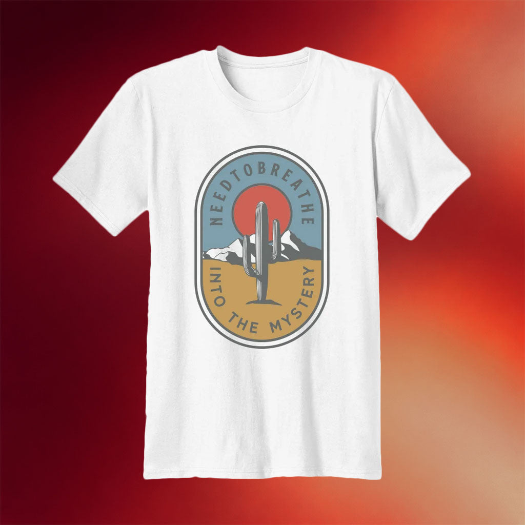 Needtobreathe Merch 2026 Desert Cactus T-Shirt Into The Mystery Shirt Present For Band Fans - Merchluma
