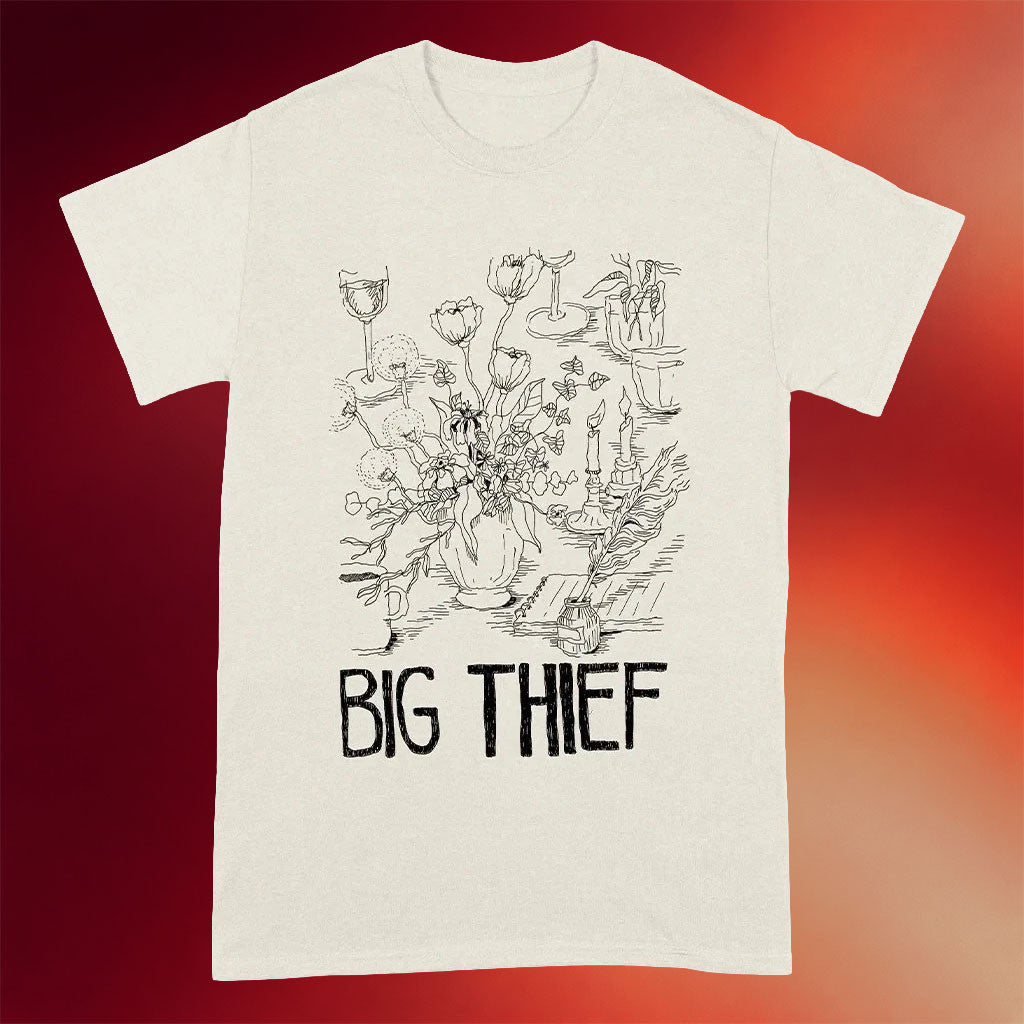 Big Thief Merch 2026 Flowers And Candles T-Shirt Music Lover Gift Ideas For Him - Merchluma