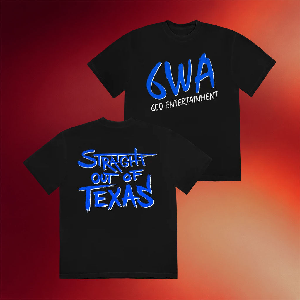 Big X The Plug Merch 2026 6WA Logo T-Shirt Straight Out Of Texas Shirt Gift For Rapper Fans - Merchluma