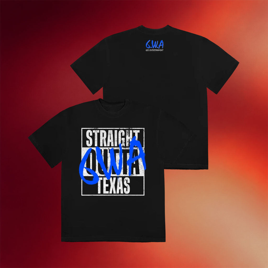 Big X The Plug Merch 2026 Straight Outta Texas T-Shirt Black Gift Ideas For Rapper Fans - Merchluma