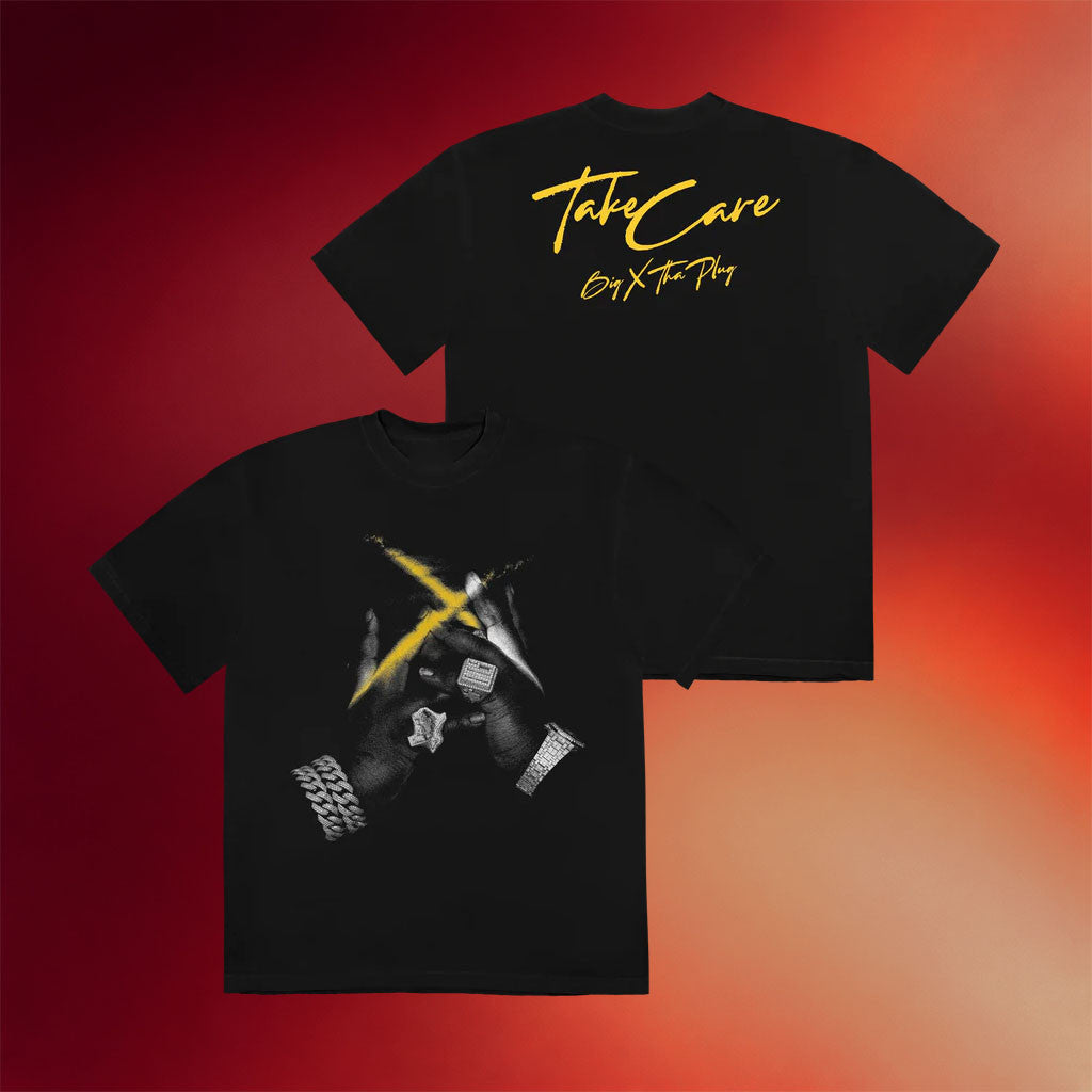 Big X The Plug Merch 2026 Take Care T-Shirt BigXthaPlug Shirt Black Gifts For Rap Fans - Merchluma