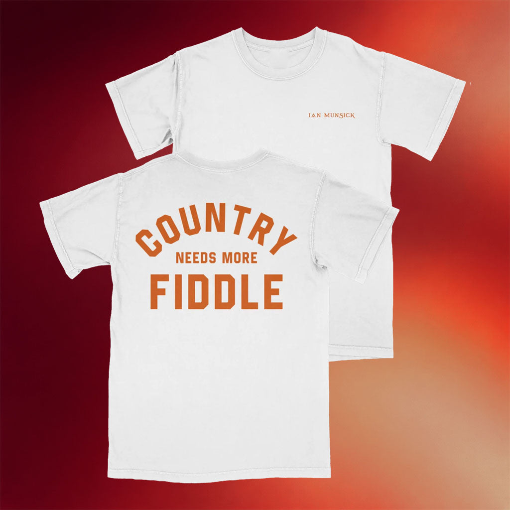Ian Munsick Merch 2026 Needs More Fiddle White T-Shirt Unique Gift For Country Fans - Merchluma