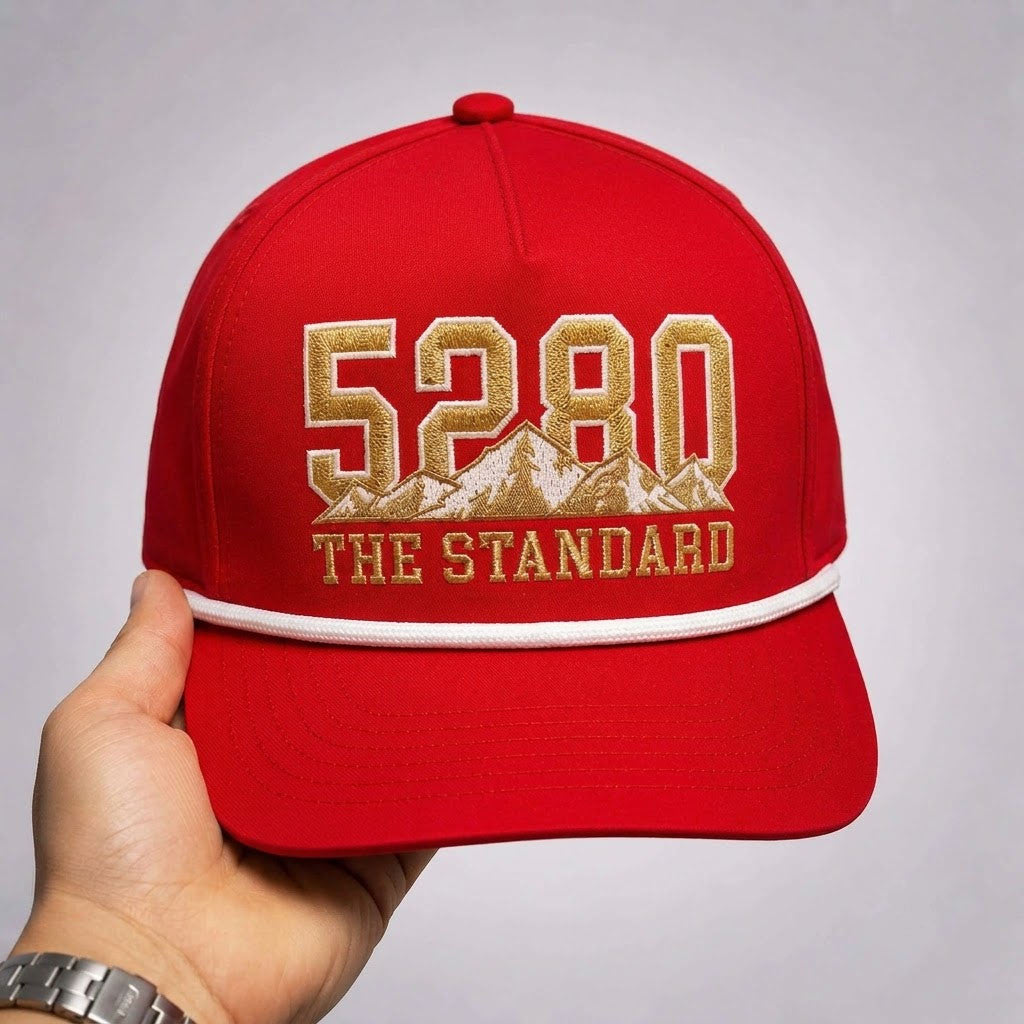 Denver Hockey 5280 The Standard Hat Embroidered Denver Pioneers Merch Gifts For Fans - Merchluma