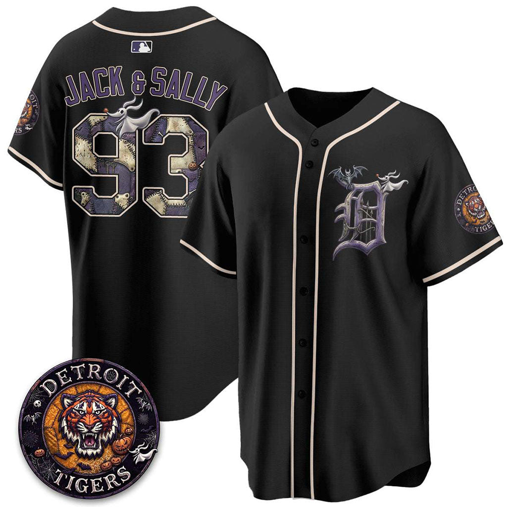 Custom Detroit Tigers Halloween Nightmare Edition Vapor Jersey Tigers Merch Gifts For BFF - Merchluma