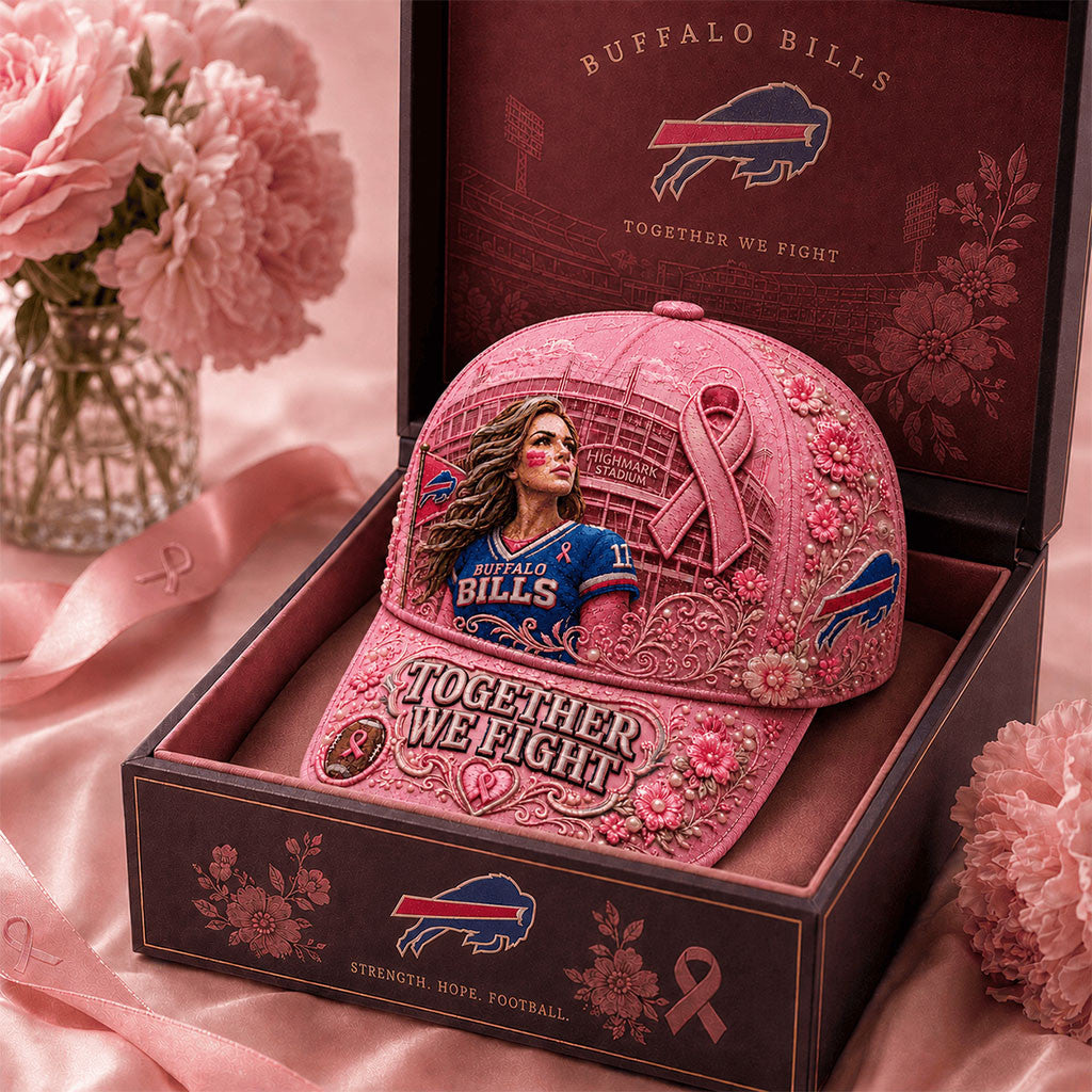 Buffalo Bills x Alpha Kappa Alpha AKA Together We Fight Pink Hat Breast Cancer Awareness Hat - Merchluma