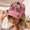 Hazbin Hotel Breast Cancer Awareness Floral Hat Hazbin Hotel Merch Gifts For Sister - Merchluma