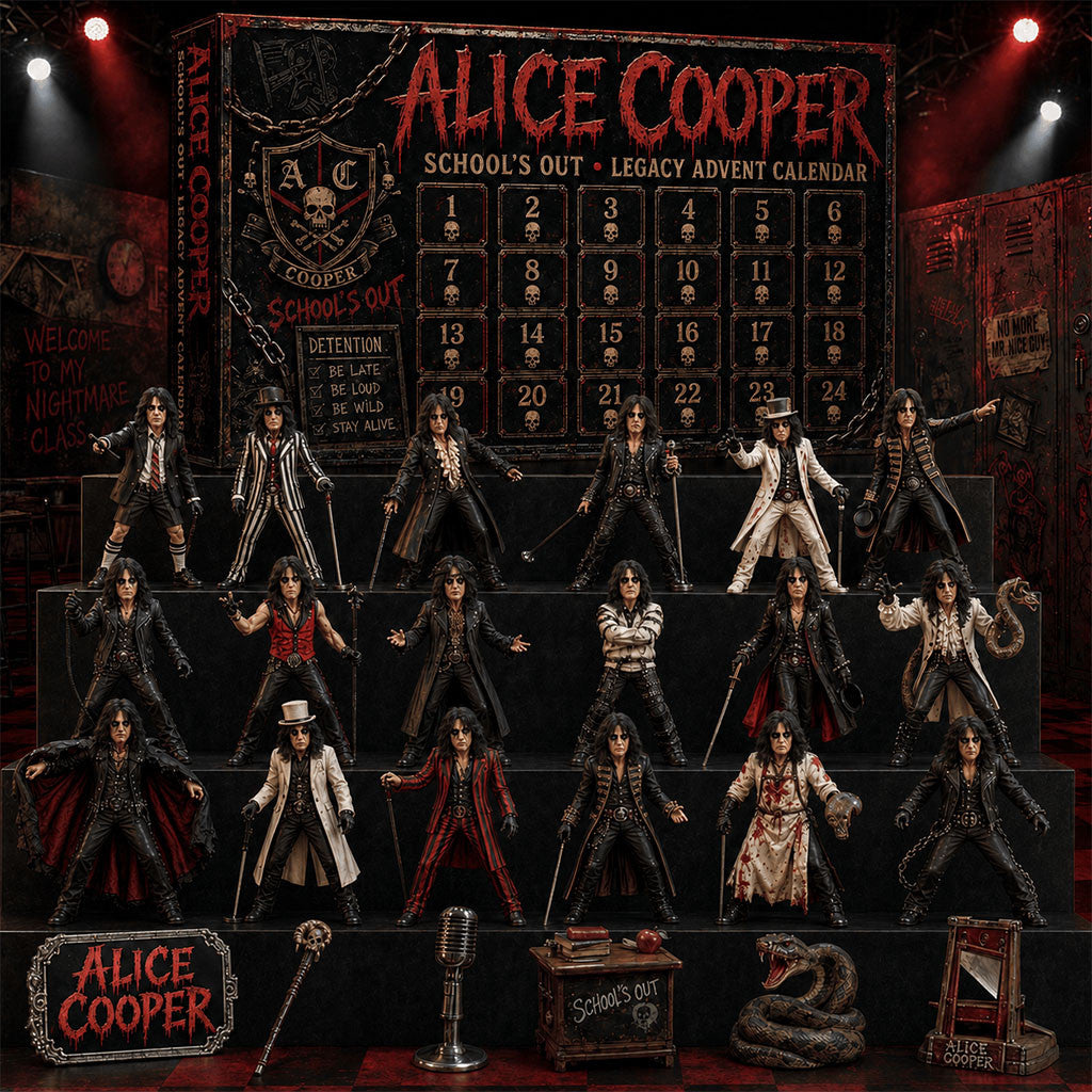 Alice Cooper School's Out Legacy Halloween Advent Calendar 2026 Alice Cooper Merch Fan Gifts - Merchluma