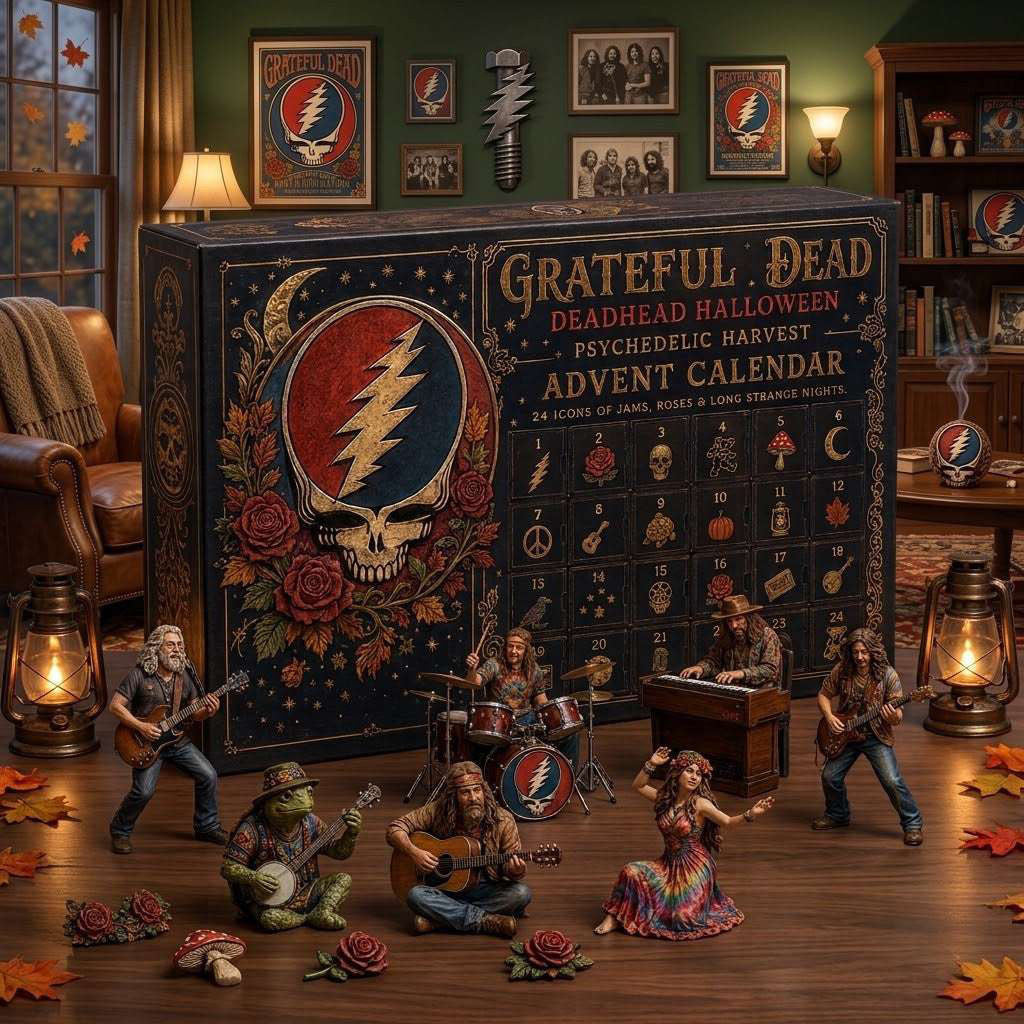 Grateful Dead Deadhead Halloween Advent Calendar Psychedelic Harvest Grateful Dead Merch 2026 - Merchluma