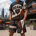 Chicago Bears Built For Legends Shirt And Shorts Set Chicago Bears Merch Gift For Football Fans - Merchluma