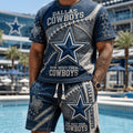 Dallas Cowboys How Bout Them T-Shirt And Shorts Set Dallas Cowboys Merch Gift For Husband - Merchluma