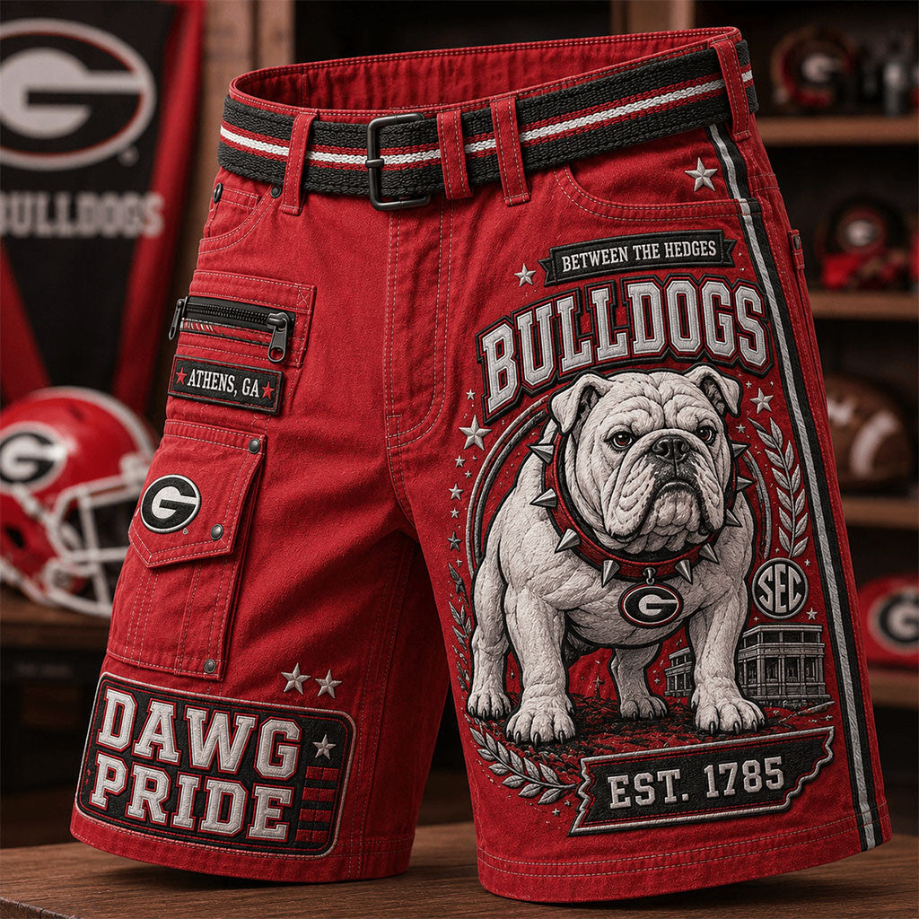 Georgia Bulldogs Dawg Pride Shorts Georgia Bulldogs Merch Useful Gift For Him - Merchluma