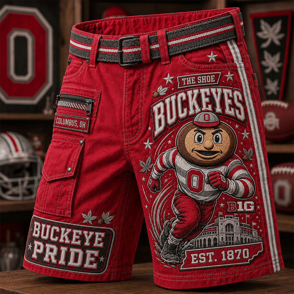 Ohio State Buckeyes The Shoe Buckeye Pride Shorts Buckeyes Merch Meaningful Gift For Him - Merchluma