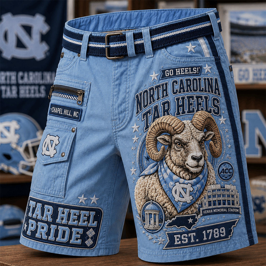 North Carolina Tar Heels MercH Go Heels Tar Heel Pride Shorts Gifts For My Husband - Merchluma