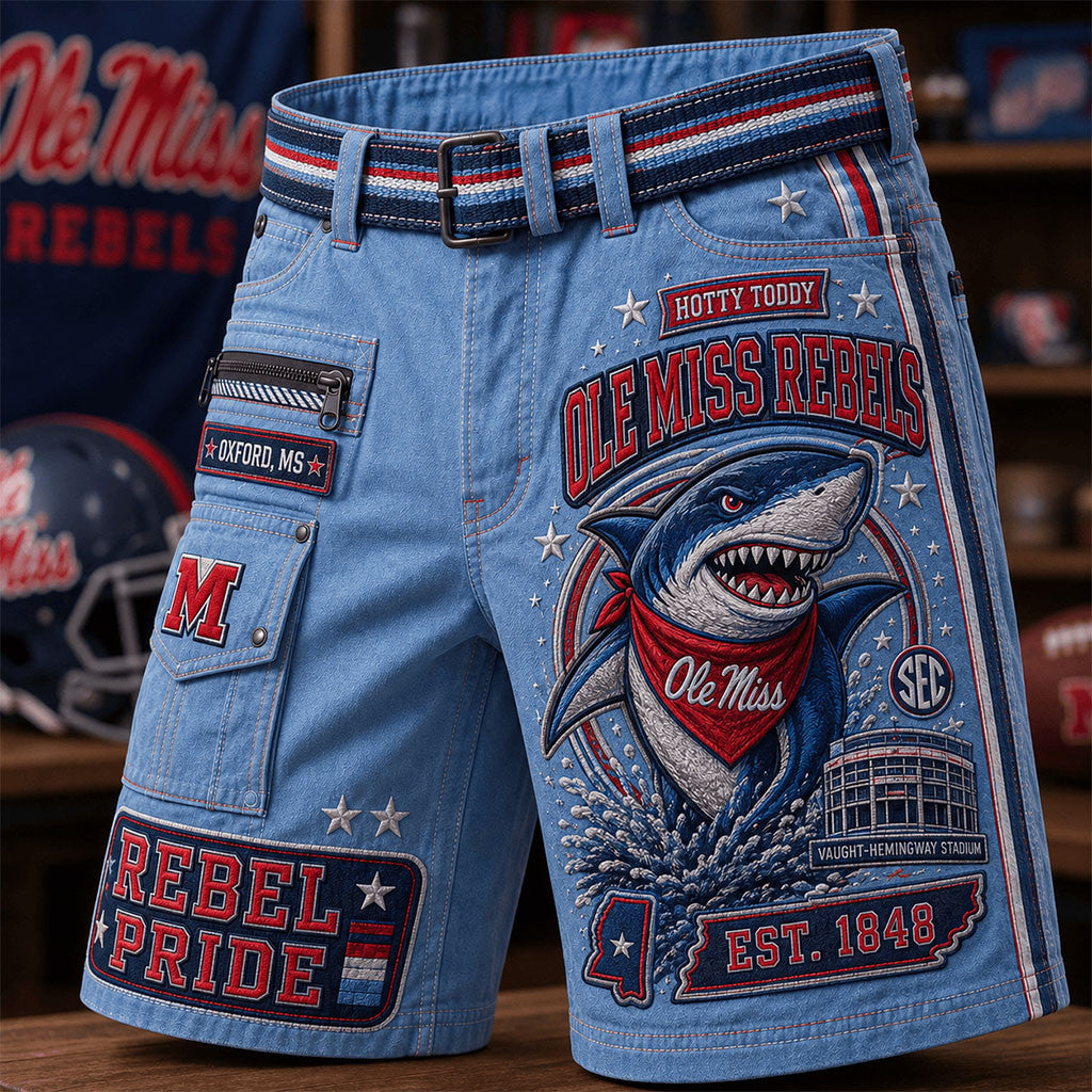 Ole Miss Rebels Est 1848 Rebel Pride Shorts Ole Miss Rebels Merch Cool Gift For Him - Merchluma