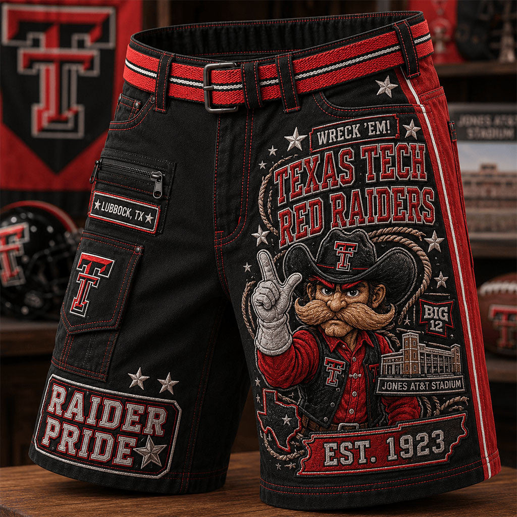 Texas Tech Red Raiders Est 1926 Raider Pride Shorts Texas Tech Red Raiders Merch Fan Gifts - Merchluma