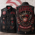 Atlanta Hawks Soar Atlanta Denim Vest Atlanta Hawks Merch Gift For Basketball Fans - Merchluma