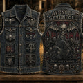 Avenged Sevenfold Life Is But A Dream Denim Vest A7X Avenged Sevenfold Merch Present For Fans - Merchluma