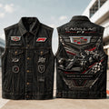 Cadillac F1 Race In Luxury Denim Vest Cadillac F1 Merch Best Gift For Car Lovers - Merchluma
