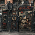 Gorillaz Plastic Beach Denim Vest Song Machine Gorillaz Merch Present For Band Fans - Merchluma