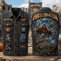 Halloween 40 Years Pumpkins United Denim Vest Hallowen Movie Merch Gift For Horror Fans - Merchluma