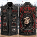 Lady Gaga The Mayhem Ball Denim Vest Little Monster Lady Gaga Merch Birthday Gift Ideas - Merchluma
