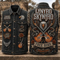 Lynyrd Skynyrd Free Bird Denim Vest Southern Rock Forever Lynyrd Skynyrd Merch Fan Gifts - Merchluma