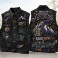 Utah Jazz Take Not Salt Lake City Denim Vest Utah Jazz Merch Gift For Basketball Lovers - Merchluma