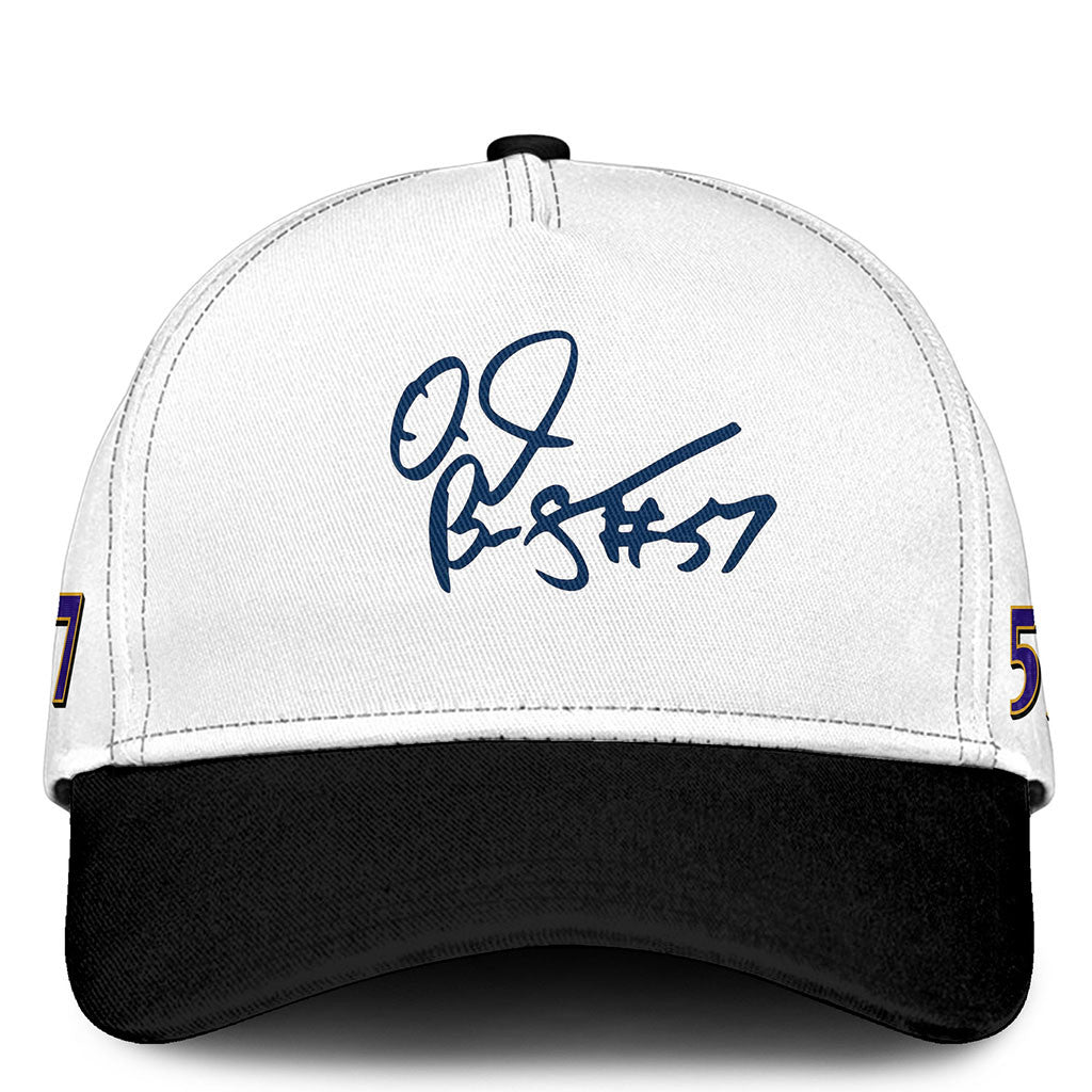In Loving Memory OJ Brigance #57 Memorial Hat Rest In Peace OJ Brigance Merch Remembrance Gifts - Merchluma