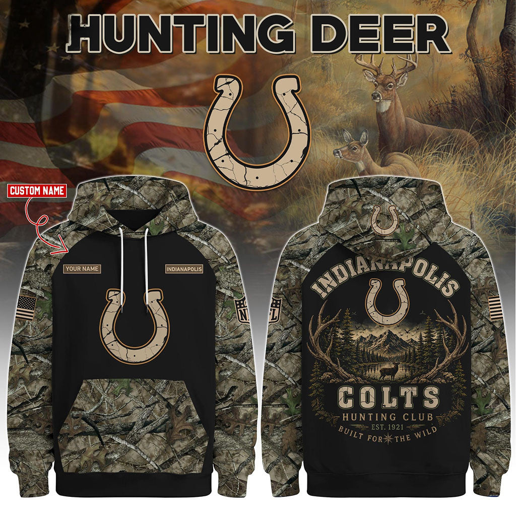 Personalized Indianapolis Colts Special Hunting Season 2026 Hoodie Indianapolis Colts Merch - Merchluma