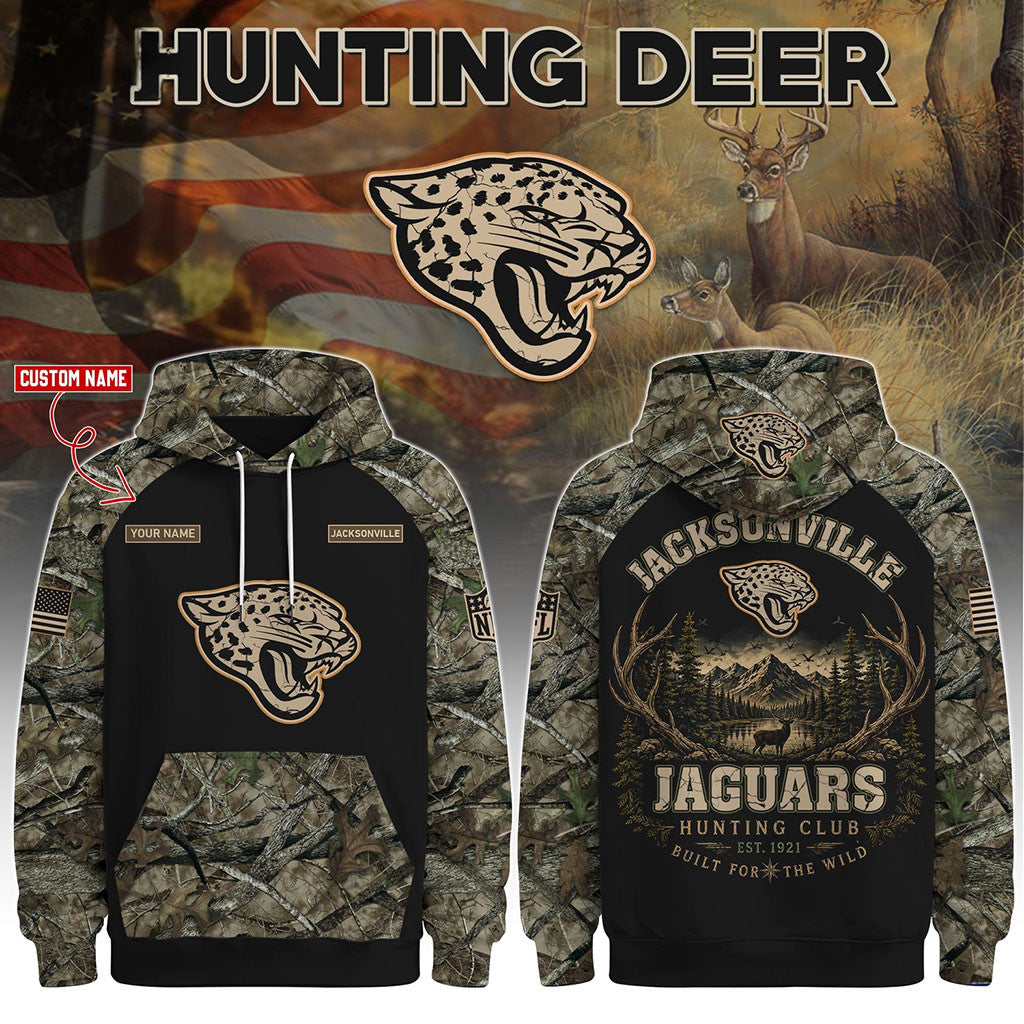 Personalized Jacksonville Jaguars Special Hunting Season 2026 Hoodie Jacksonville Jaguars Merch - Merchluma
